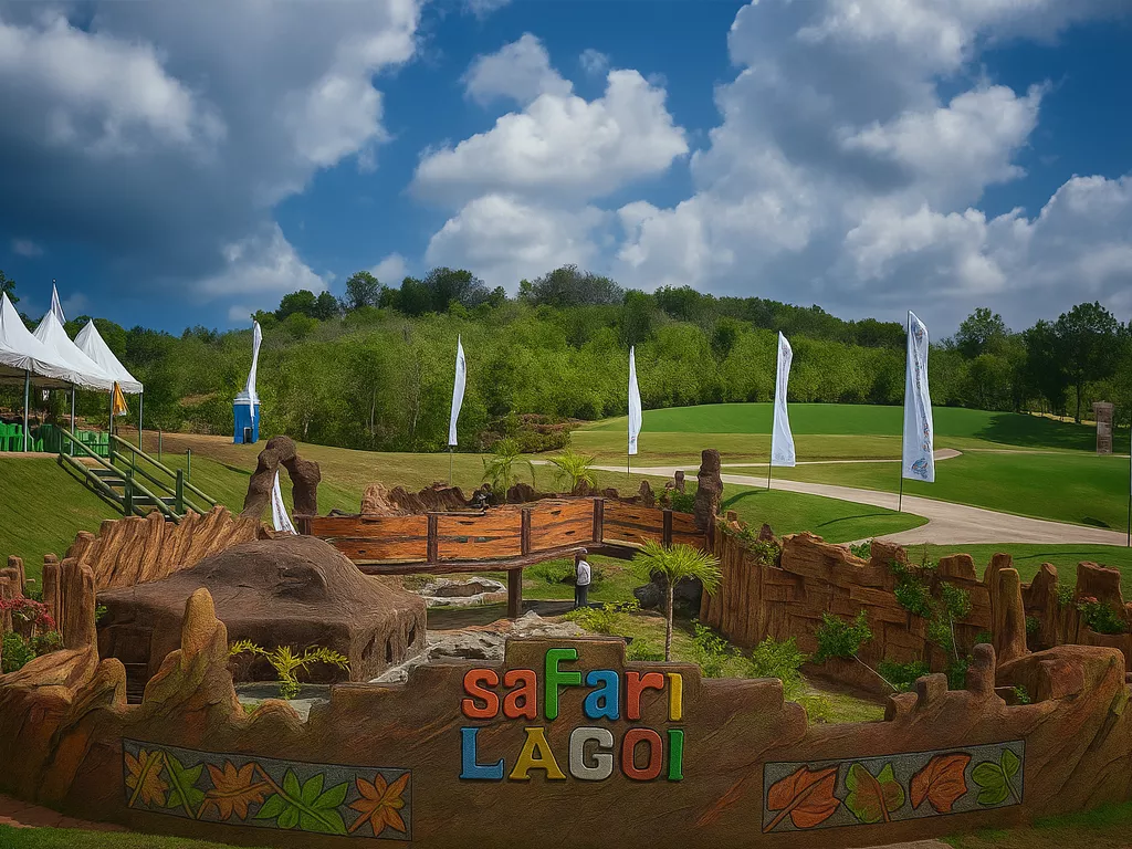 Pemandangan Safari Lagoi dan Mini Zoo di Bintan, tempat wisata edukatif keluarga yang dapat dikunjungi dengan layanan sewa mobil ke Safari Lagoi dari ARJ Rentcar